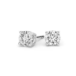 0.58 CTW Classic Diamond Stud Earrings