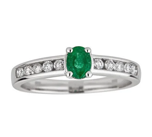 14K GOLD EMERALD RING SKU# 80027