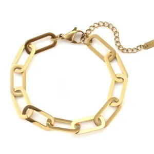 17cm-22cm 9mm Width Bold Paperclip Link Chain Bracelet