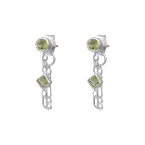 Ada Peridot Sterling Silver Studs