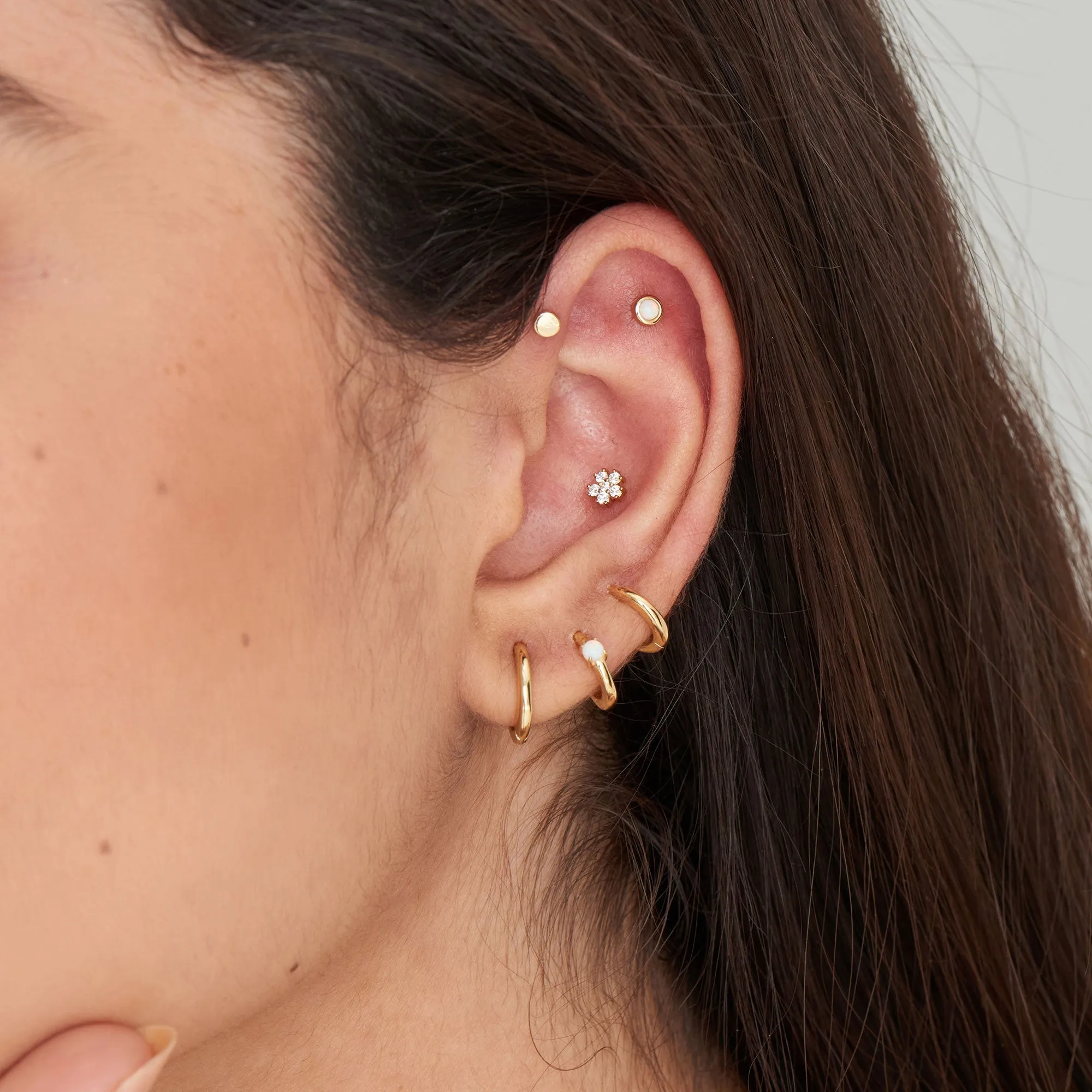 Ania Haie Gold Smooth Huggie Hoop Earrings