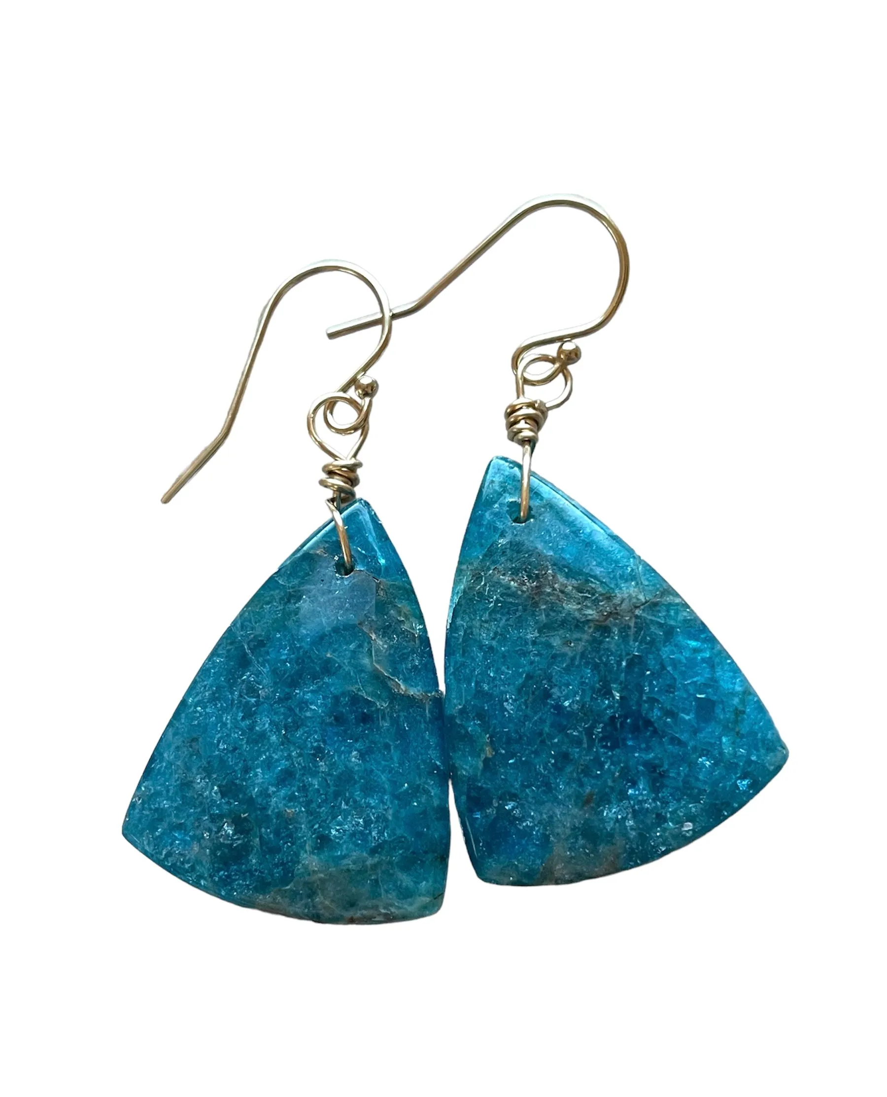 Apatite Earrings Gold Filled