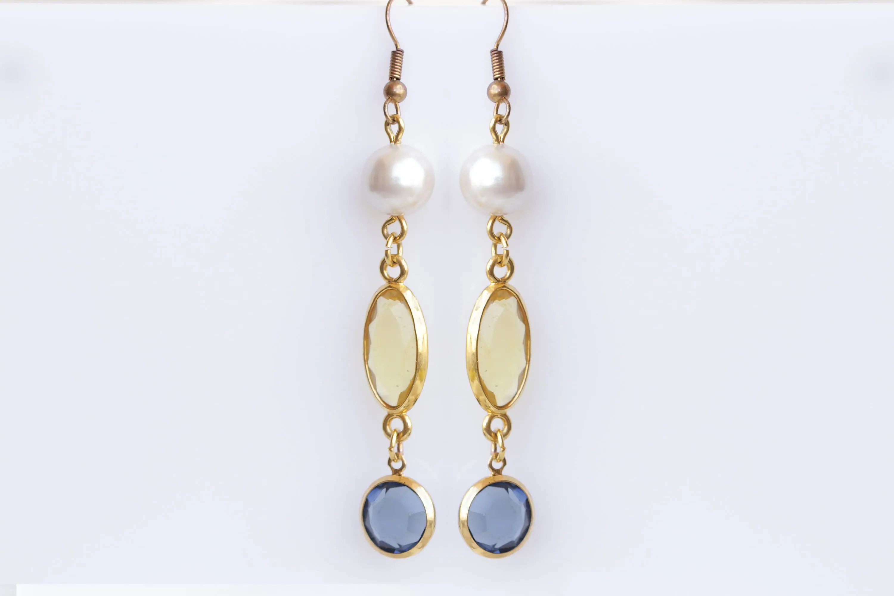 BLUE AND YELLOW Earrings