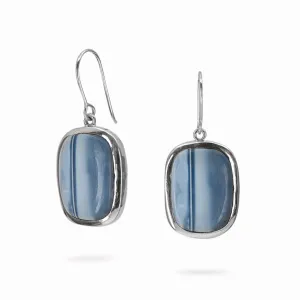 Blue Opal Drop Earrings