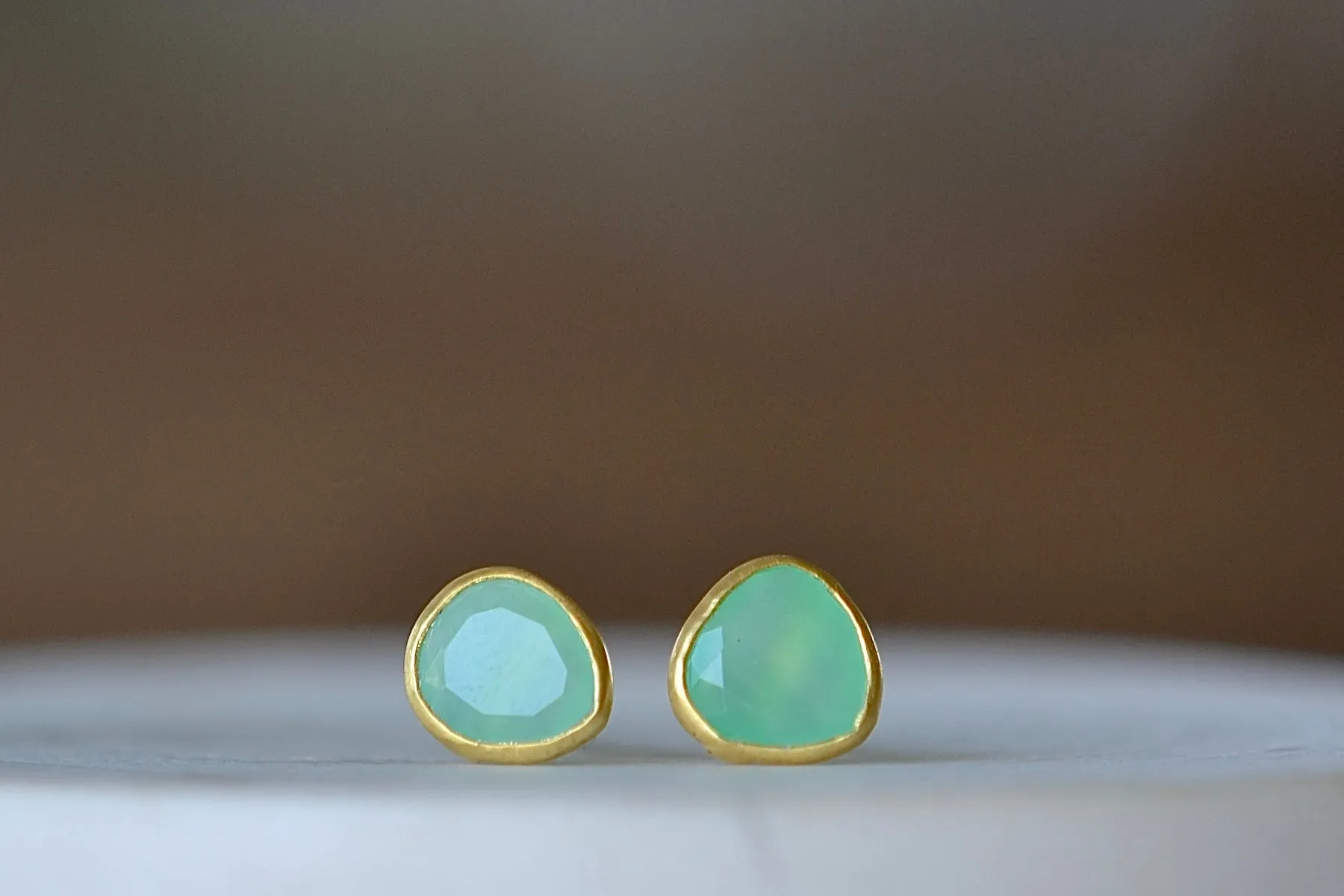 Chrysoprase Classic Studs