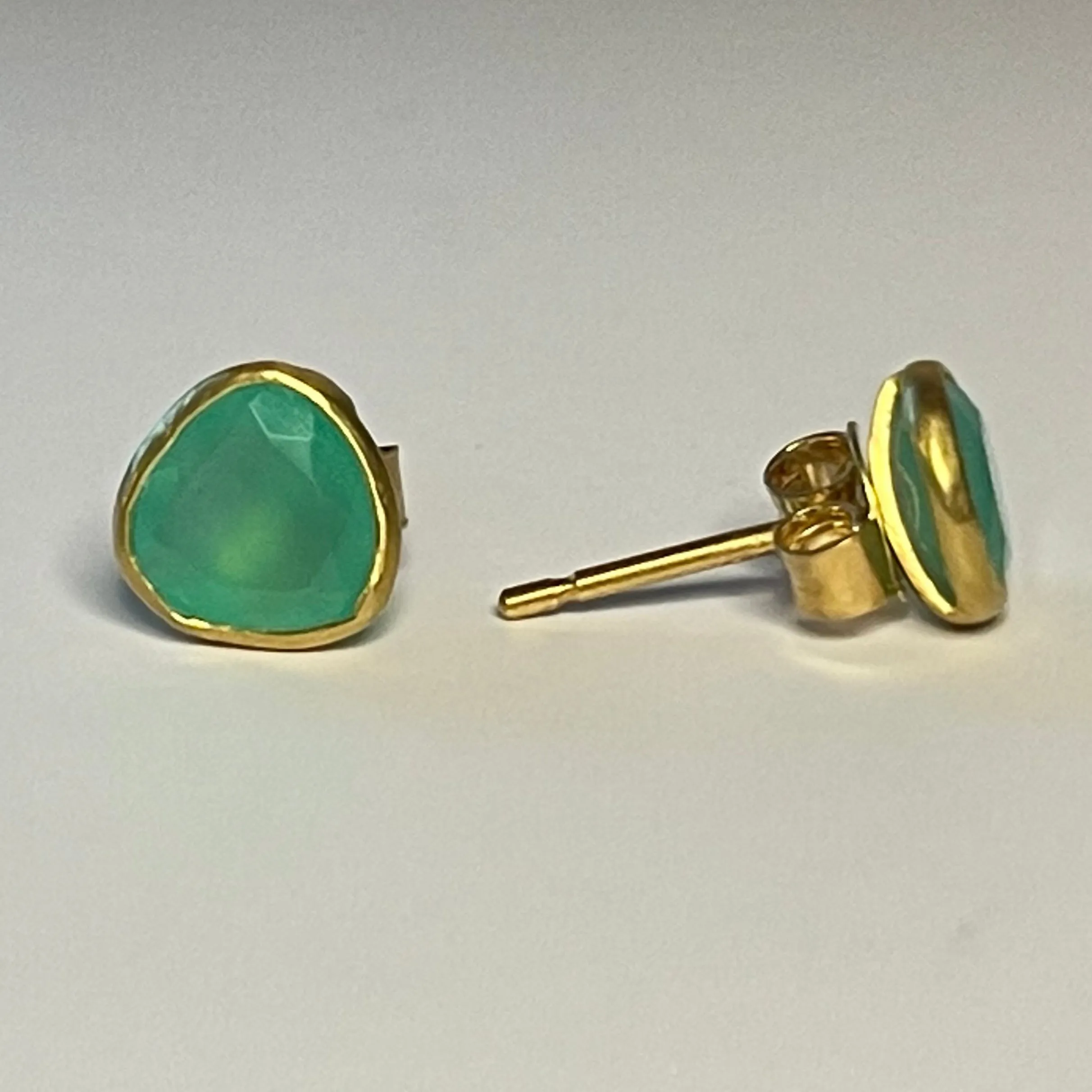 Chrysoprase Classic Studs