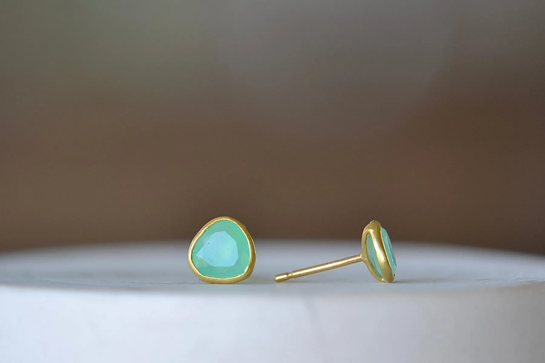 Chrysoprase Classic Studs