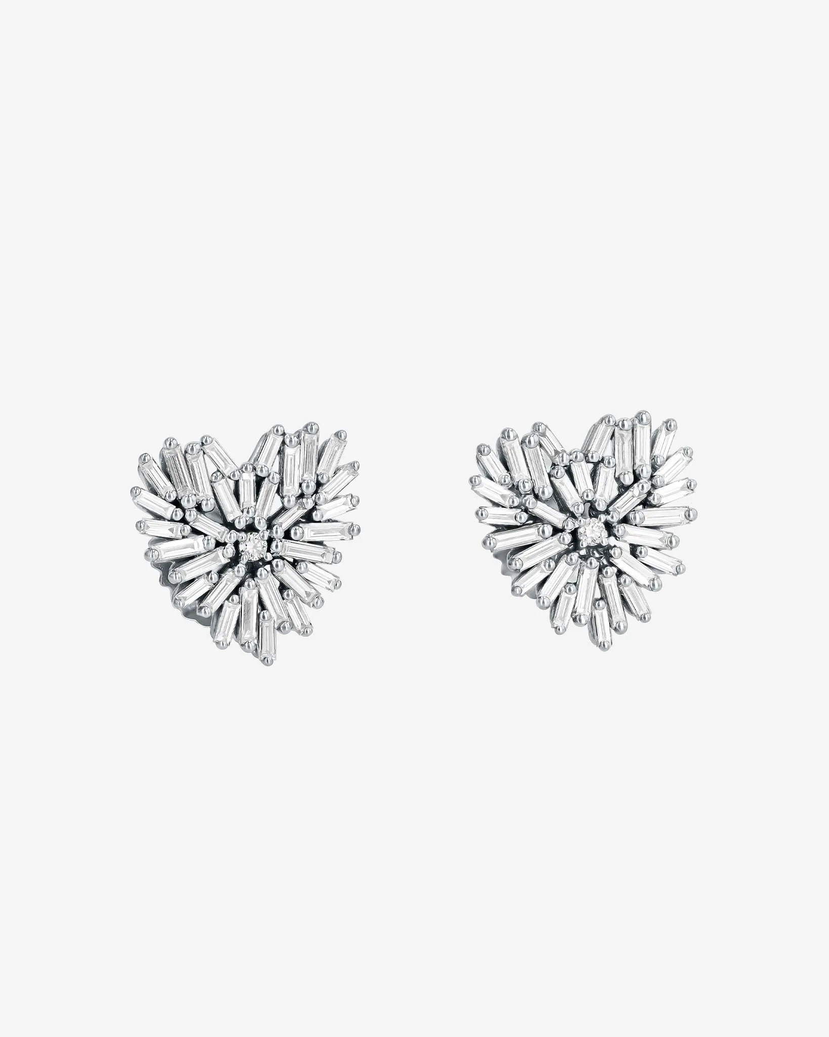 Classic Diamond Small Heart Studs