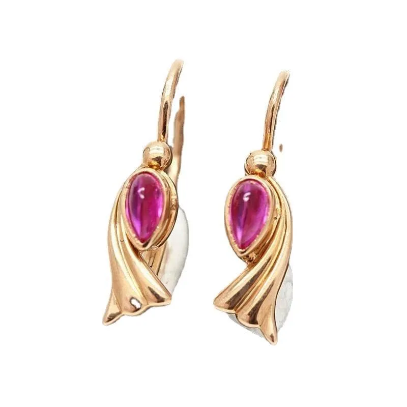 Classic Glamour 14K Rose Gold Earrings