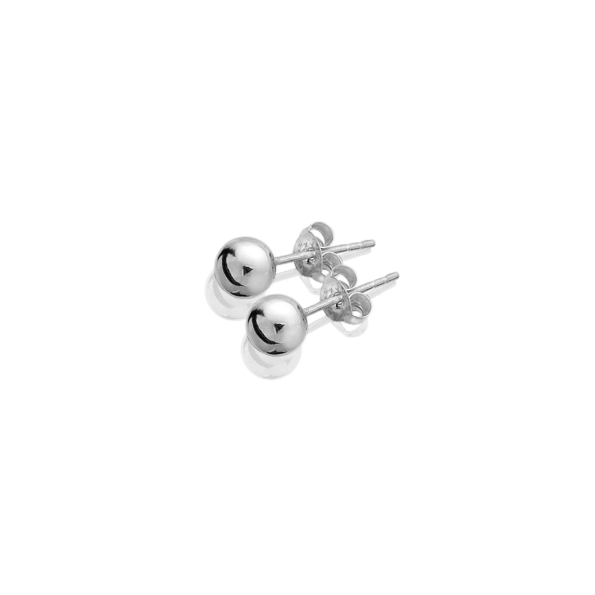 Classic Small Silver Ball Studs