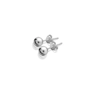 Classic Small Silver Ball Studs