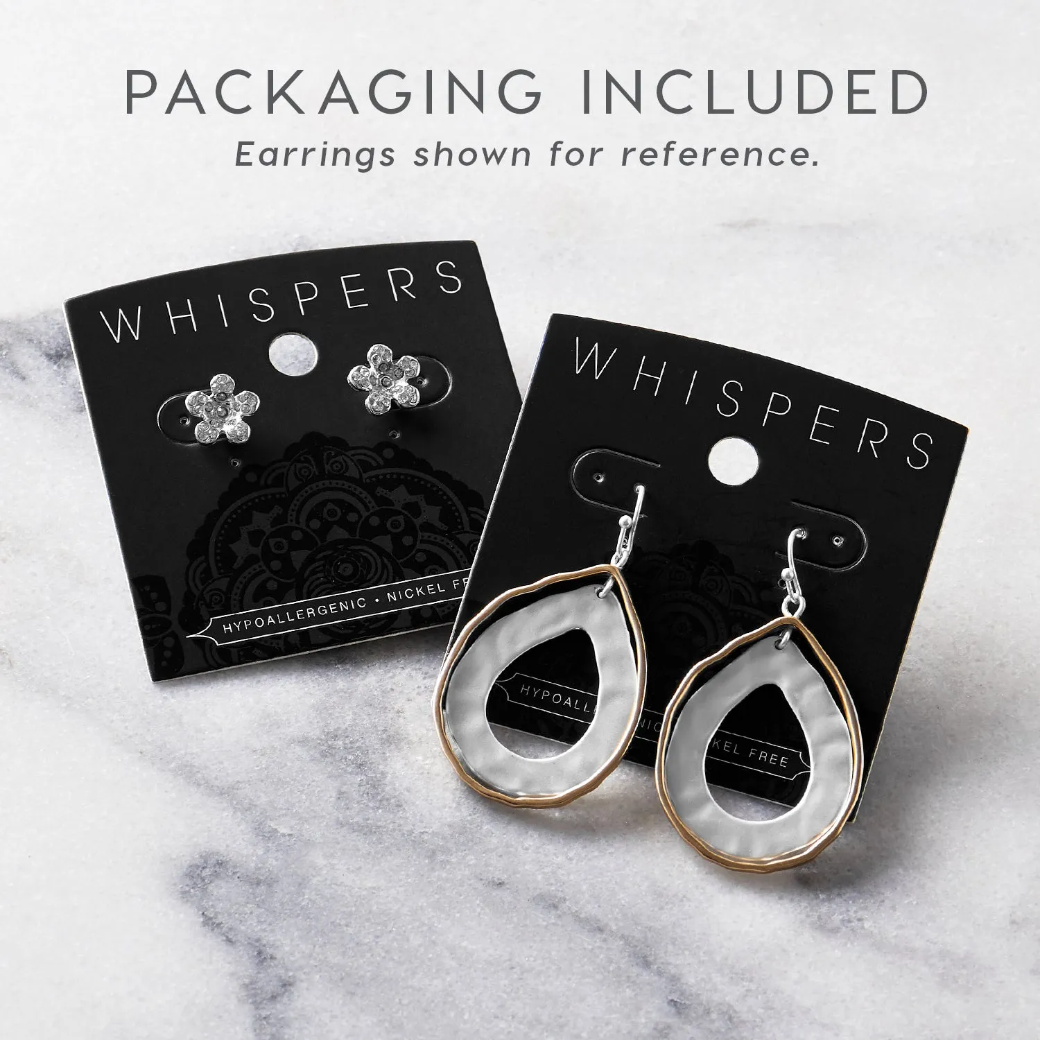 Double Splendid Mixed Metal Earrings