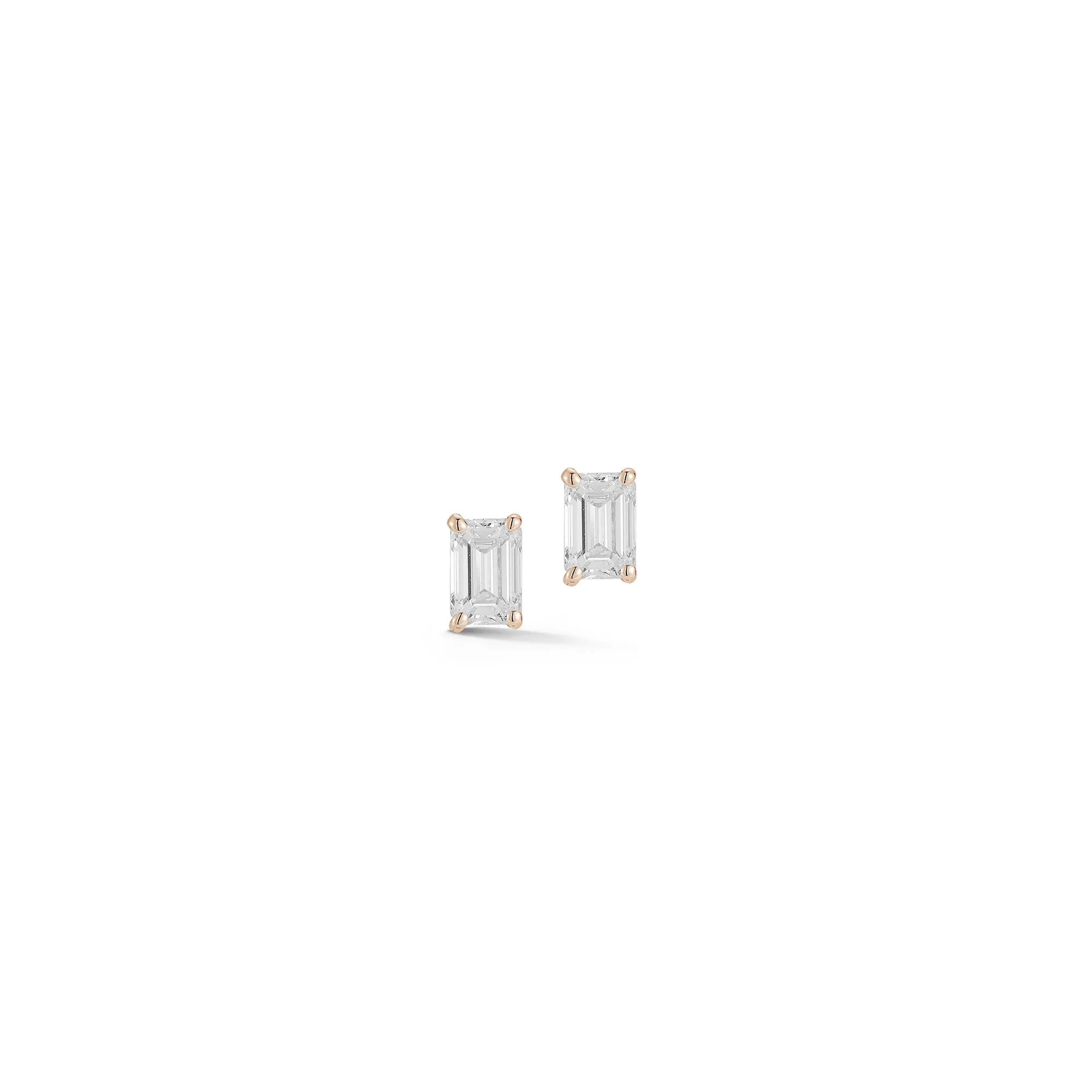 DRD Emerald Cut Diamond Studs 1.00 Ct. Total Weight