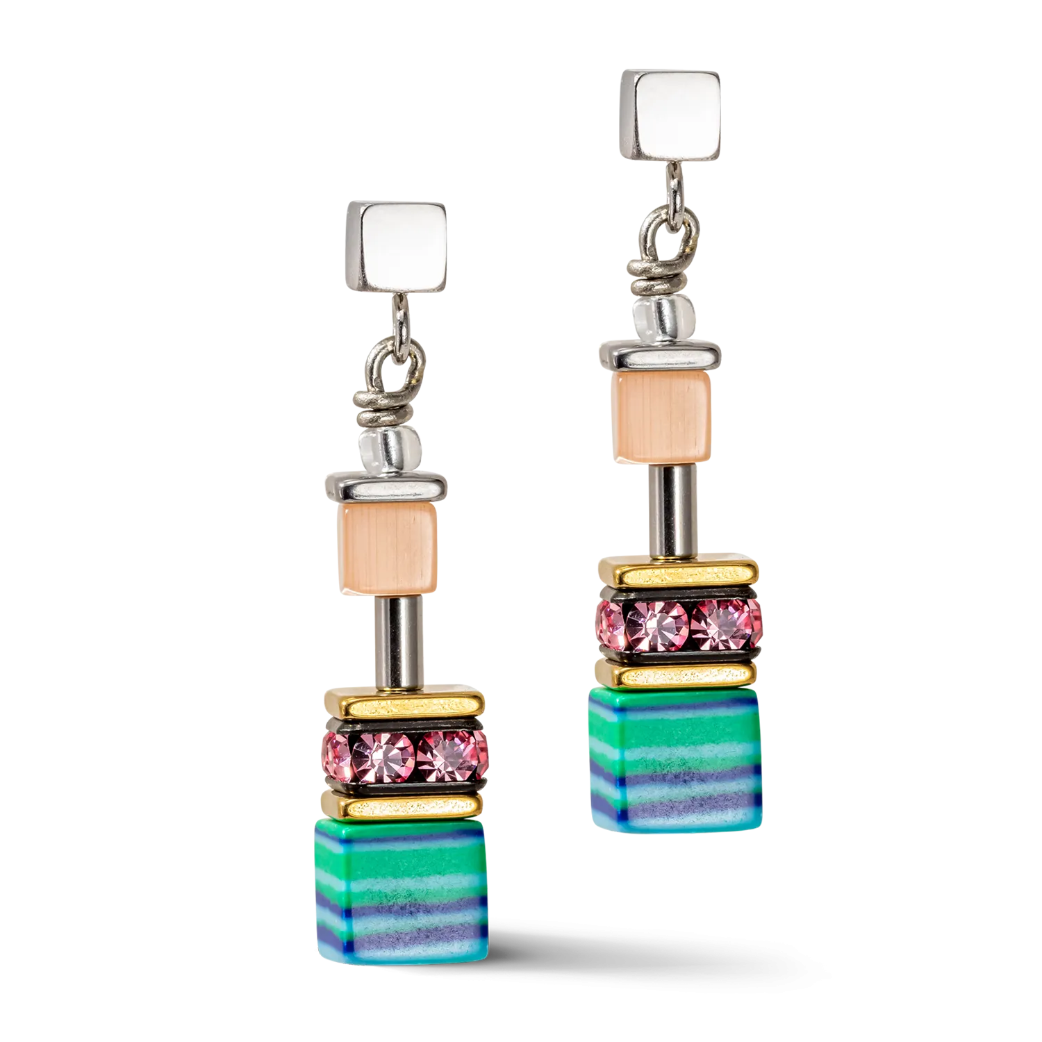 GeoCUBE® Candy earrings multicolour spring