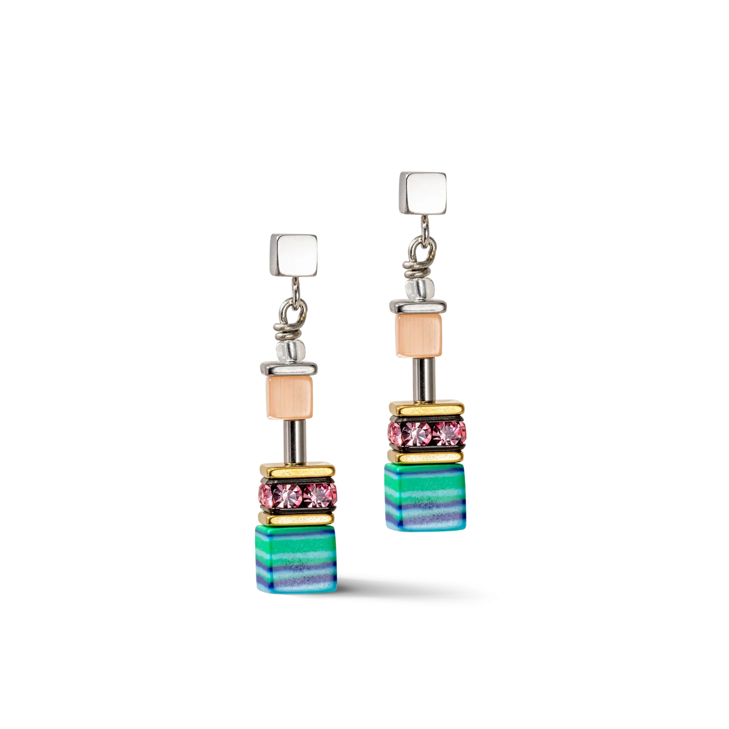 GeoCUBE® Candy earrings multicolour spring