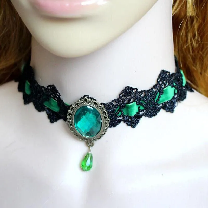 Gothic Black Lace Choker Collection