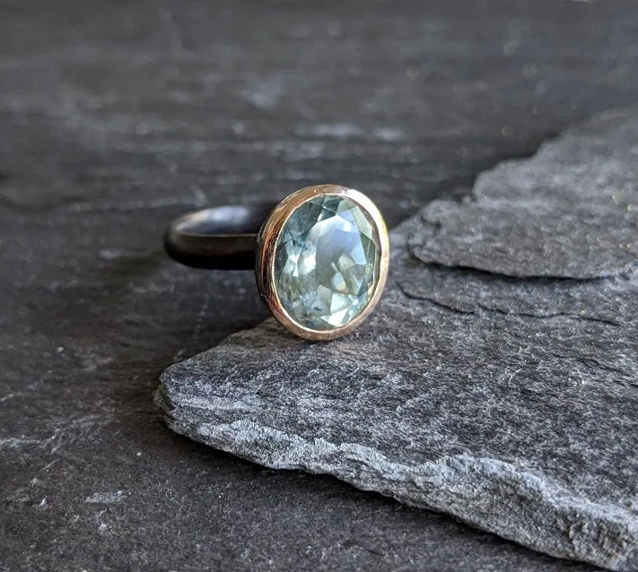 Green Amethyst Ring