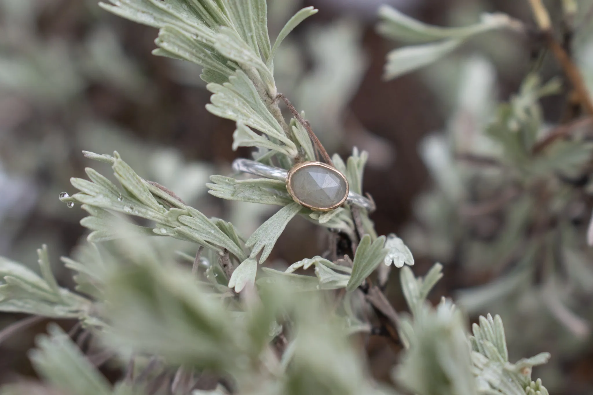 Green Sapphire Stacking Ring