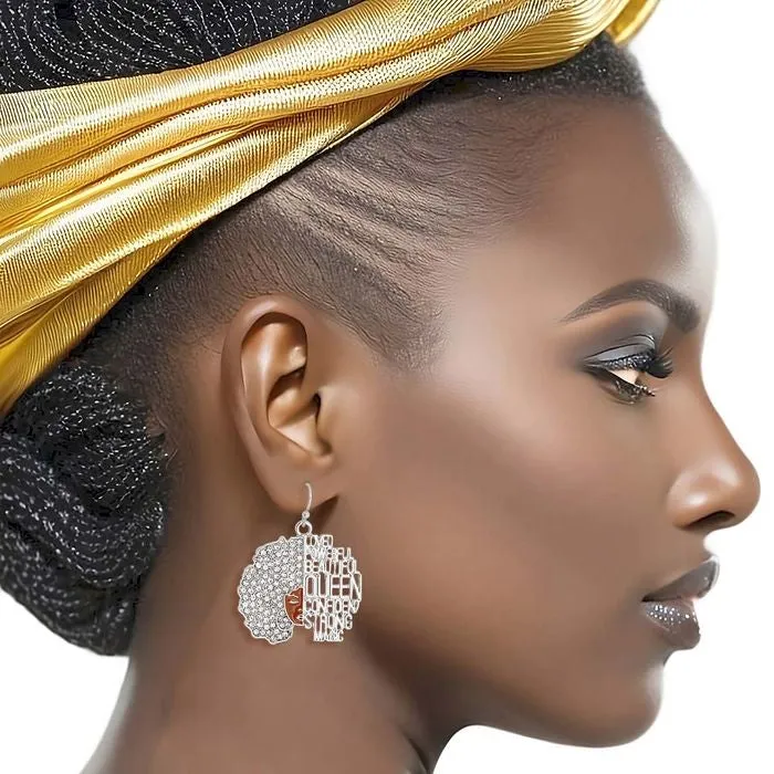 Inspirational Afro Fishhooks Earrings