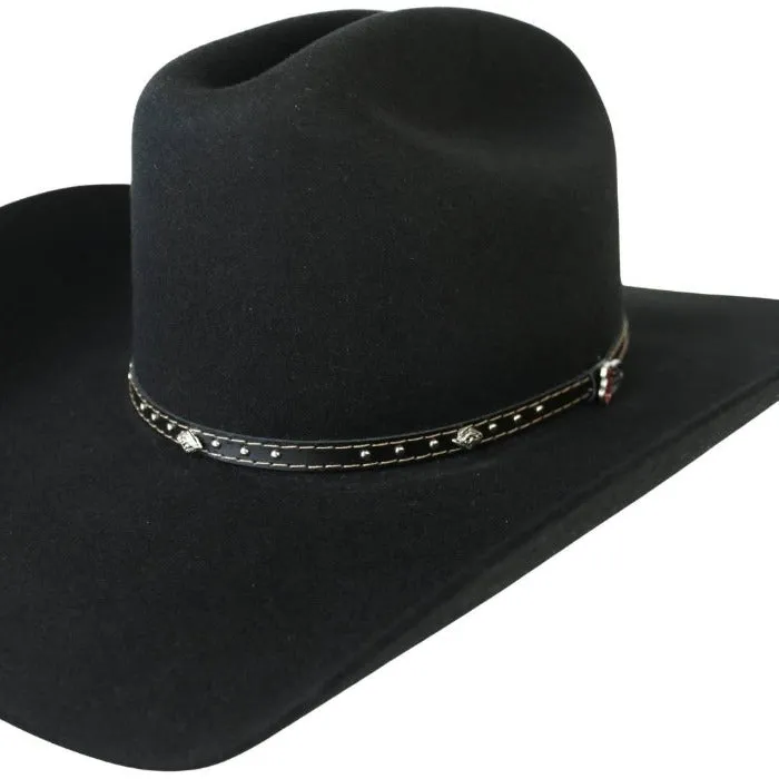 Justin 2X Black Wool Cowboy Hat - Knoxville