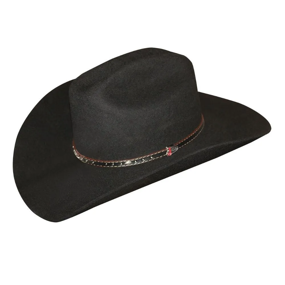 Justin 2X Black Wool Cowboy Hat - Knoxville