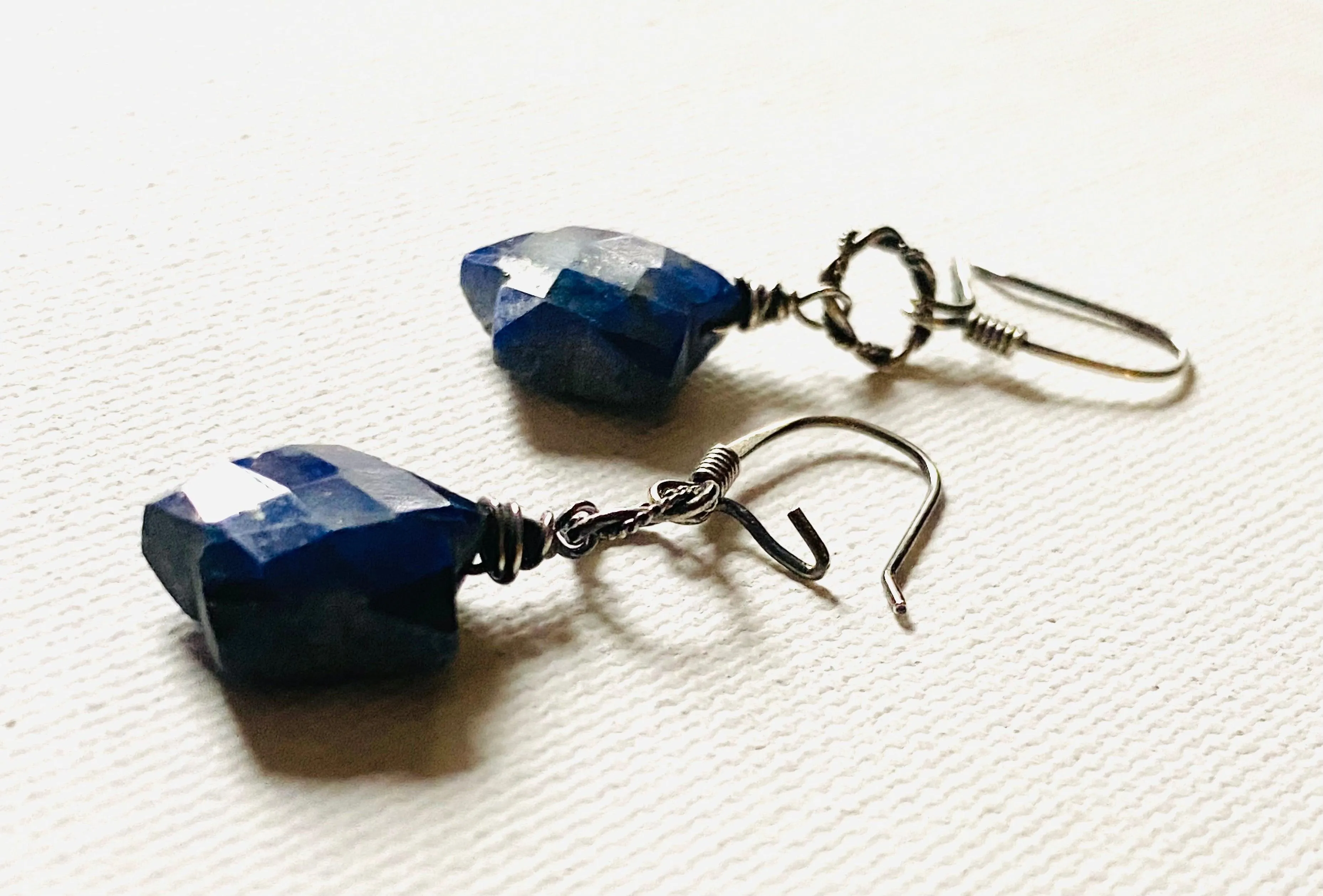 Lapis Star Earrings/Lapis Earrings, Celestial Star Earrings, Blue Star Earrings, Star Earrings