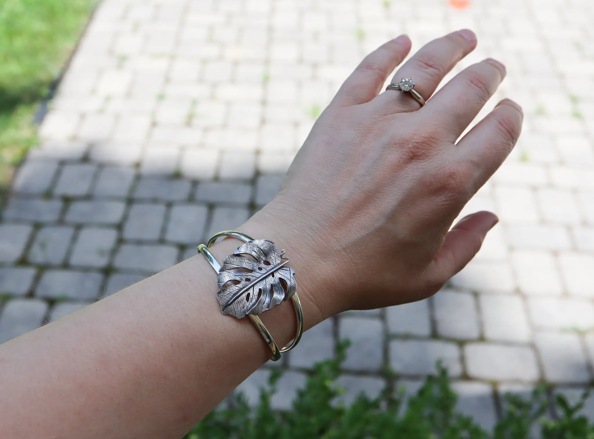 Monstera Leaf Bracelet