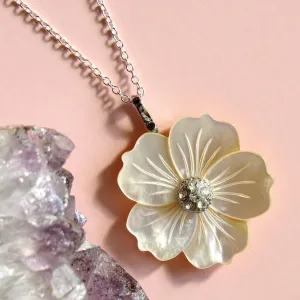 Mother of Pearl Floral Necklaces