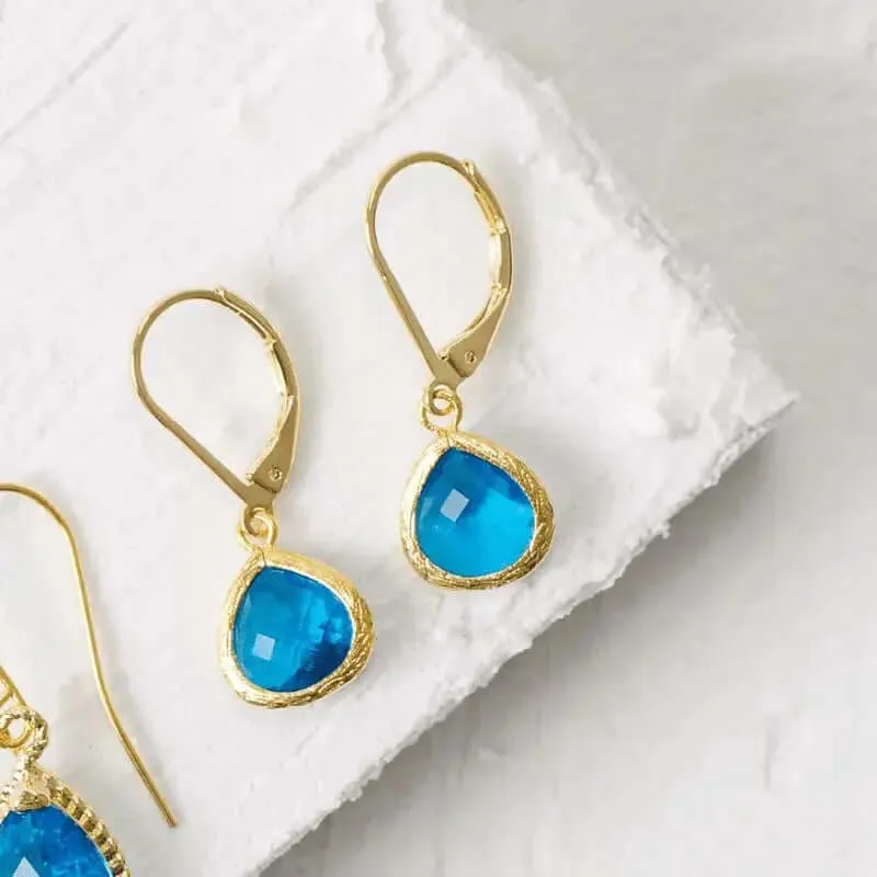 Ocean Blue Earrings: Capri Baby Drops