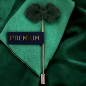 Peluche Mini Bow Green Brooch Lapel Pin