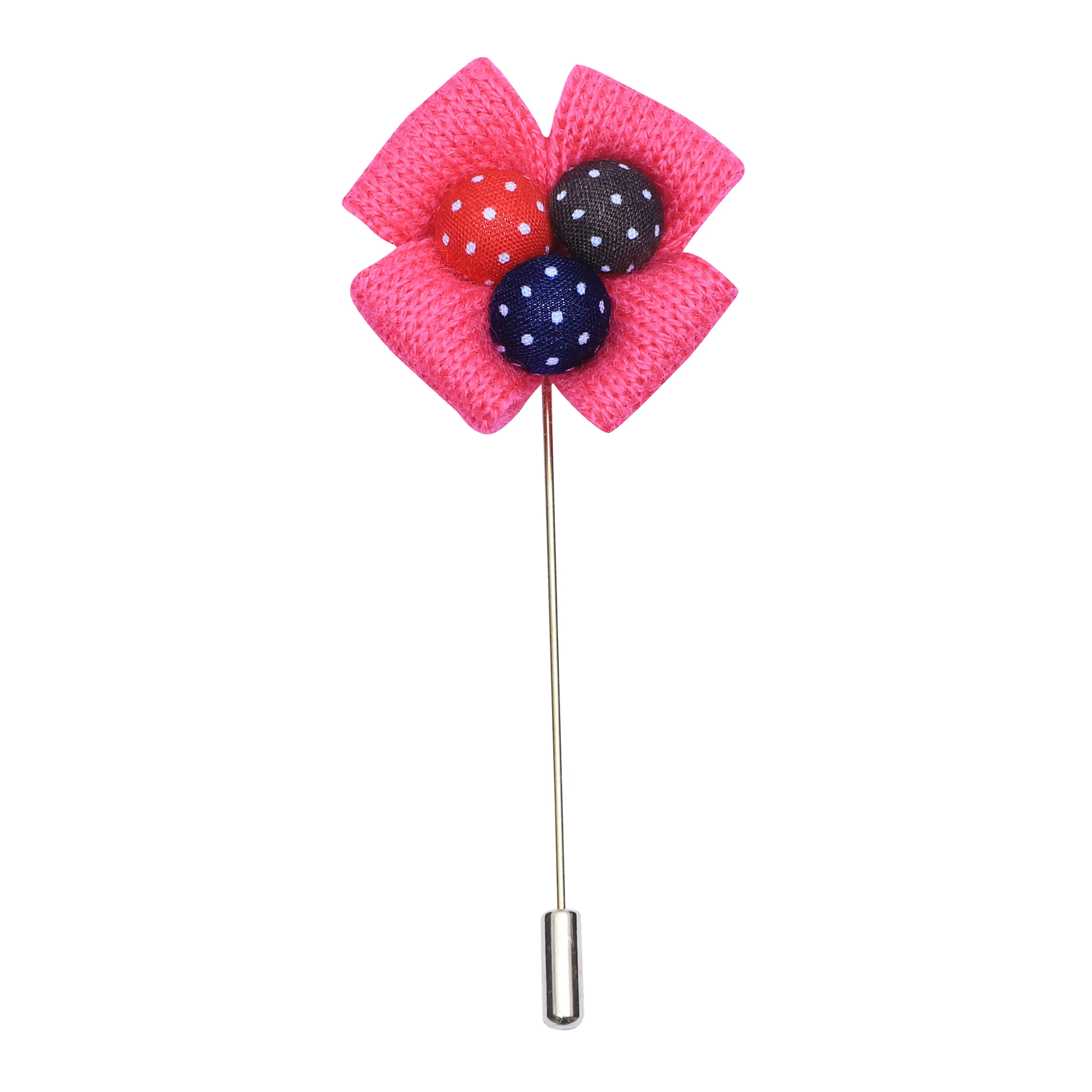 Peluche Sophisticated Floral Pink Brooch for Men