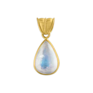 Rainbow Moonstone Tear Pendant