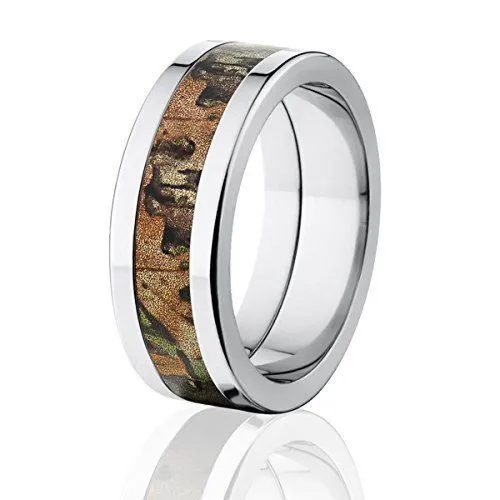 RealTree Xtra Green Official Camo Wedding Rings, Tit Camouflage Ring