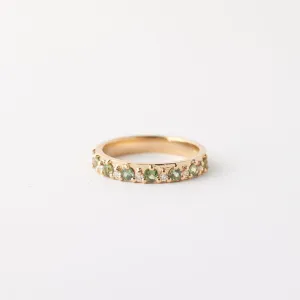 Roma Ring - Green sapphires   Diamonds