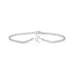 Silver Pisces Zodiac Bracelet