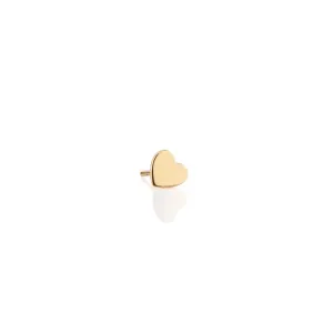 Single Heart Stud Earring