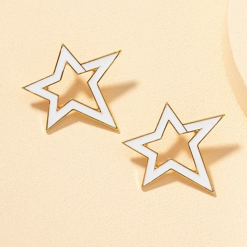 Starlit Asymmetry Earrings - Vienna Verve Collection