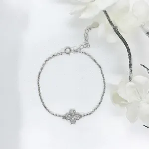 Sterling Silver 4 Leaf Clover Bracelet