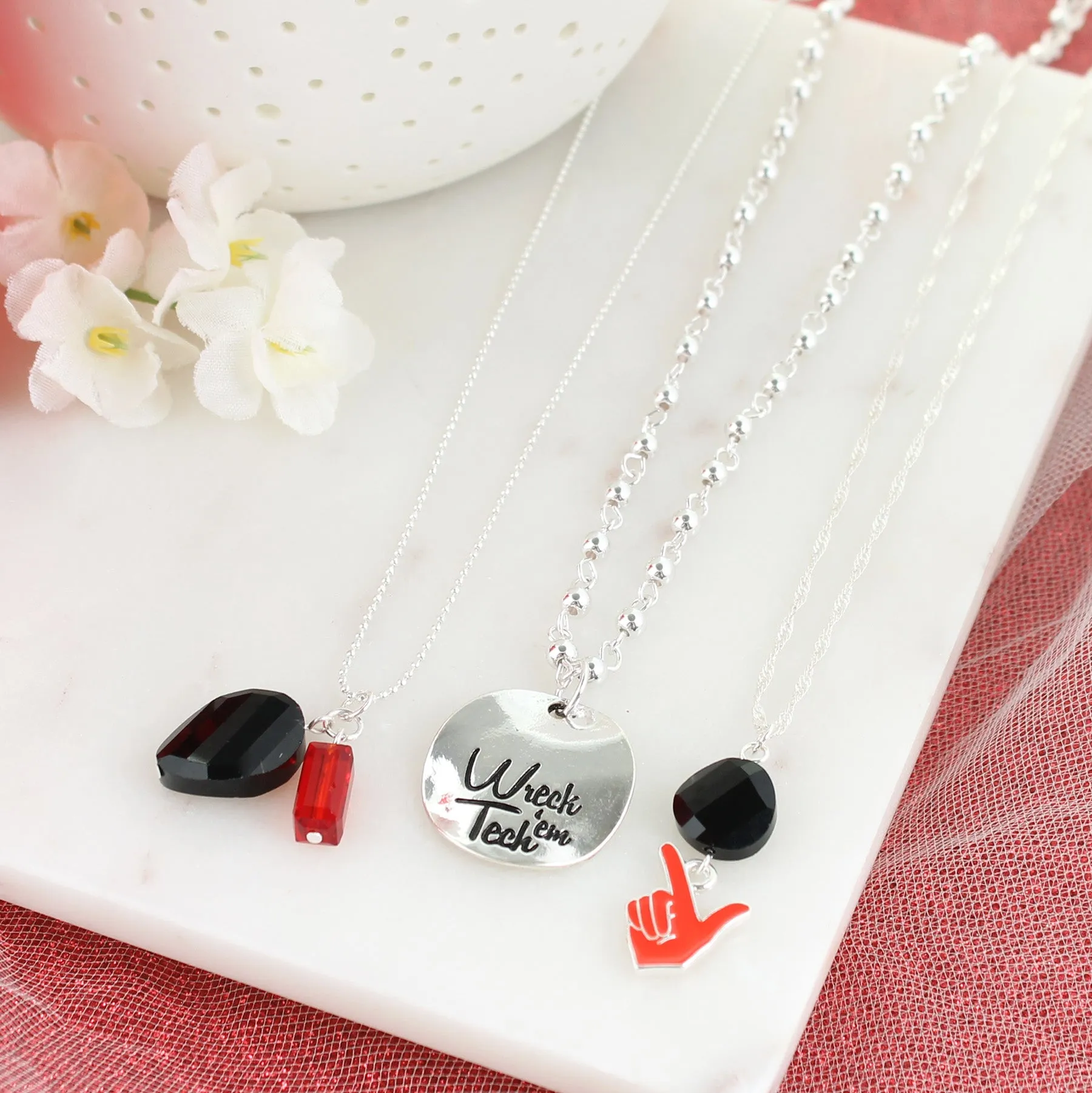 Texas Tech Trio Necklace Set