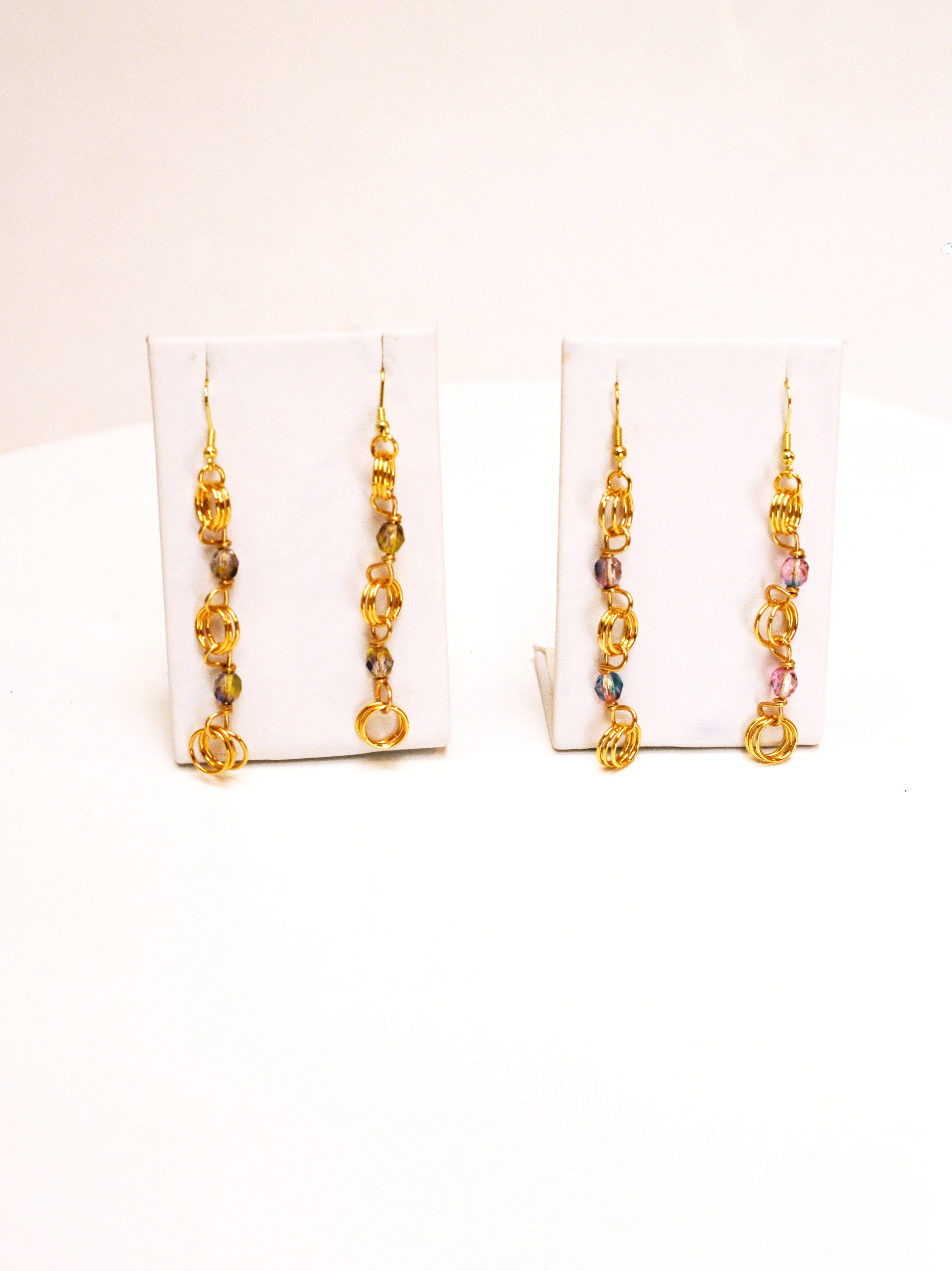 The Kiere Earrings in Purple-Green