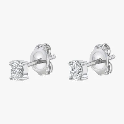 The Noémie Round Diamond Stud Earrings