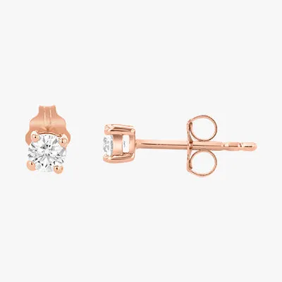 The Noémie Round Diamond Stud Earrings