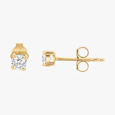 The Noémie Round Diamond Stud Earrings