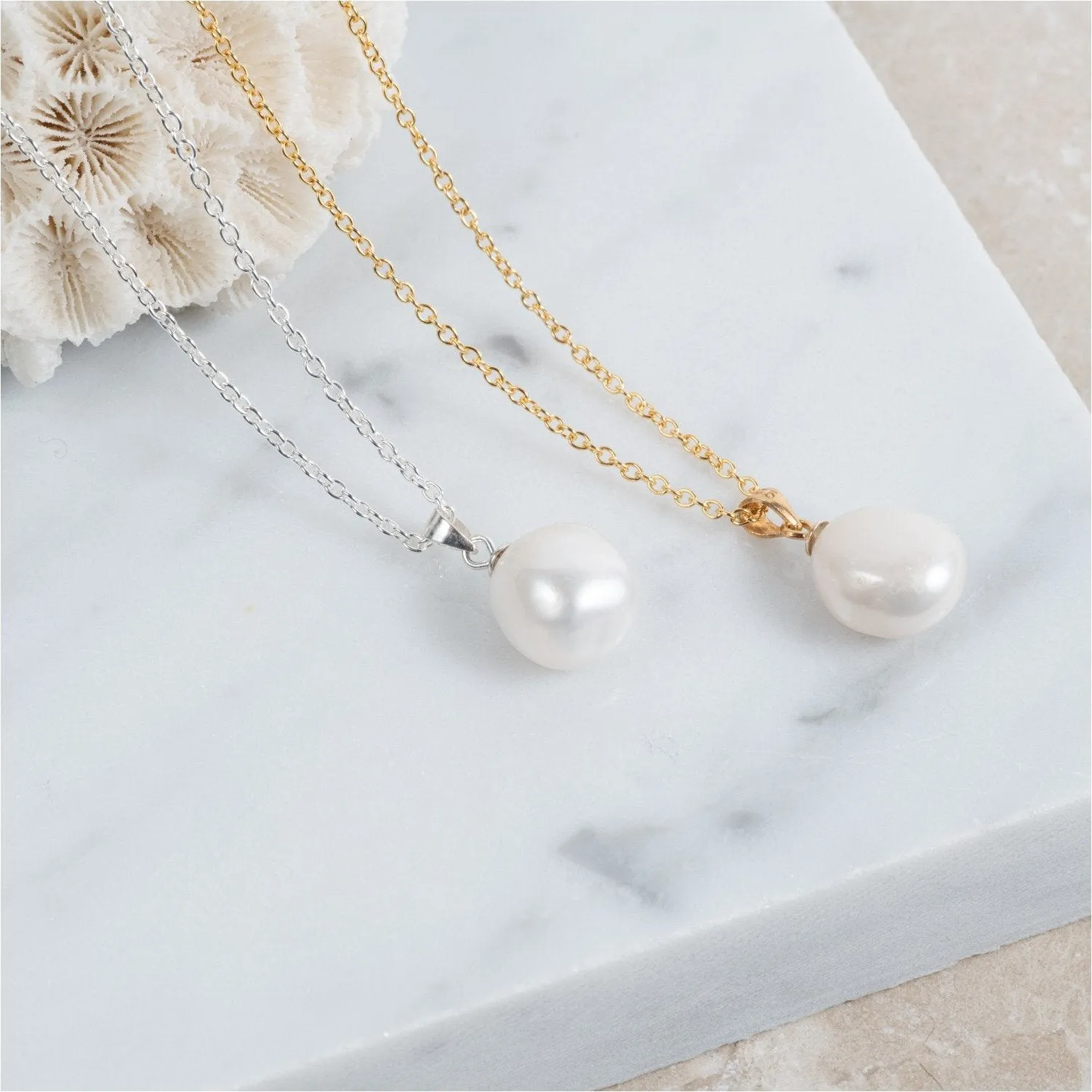 Triora Baroque Pearl & Sterling Silver Pendant