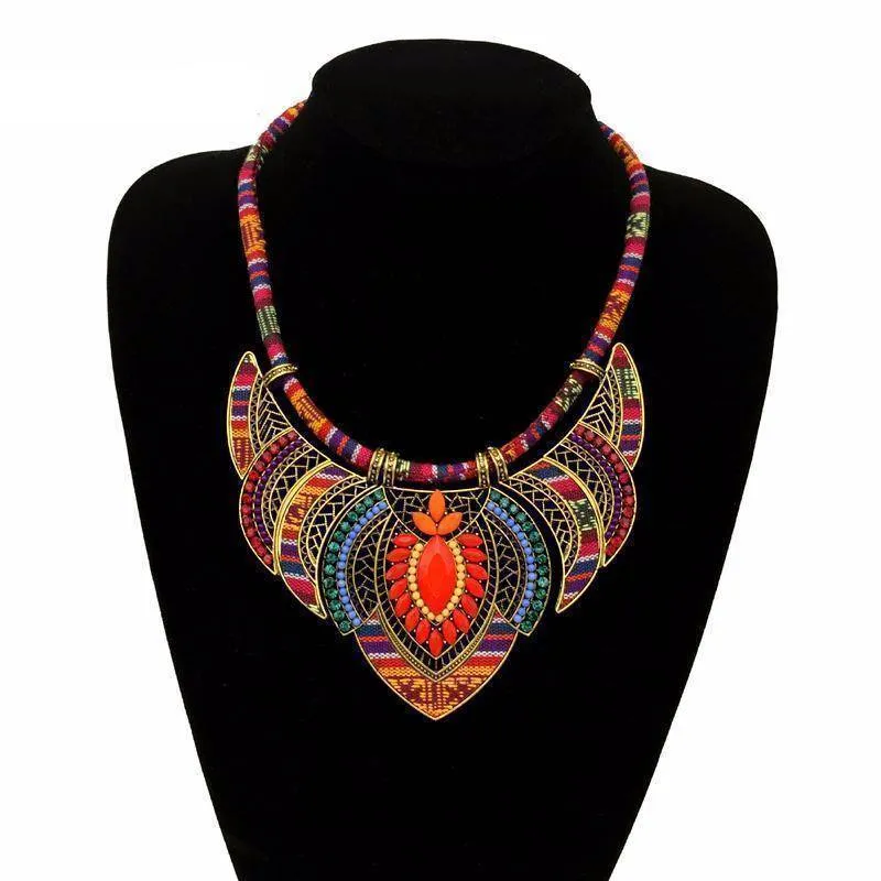 Vintage ethnic bohemian Choker necklace