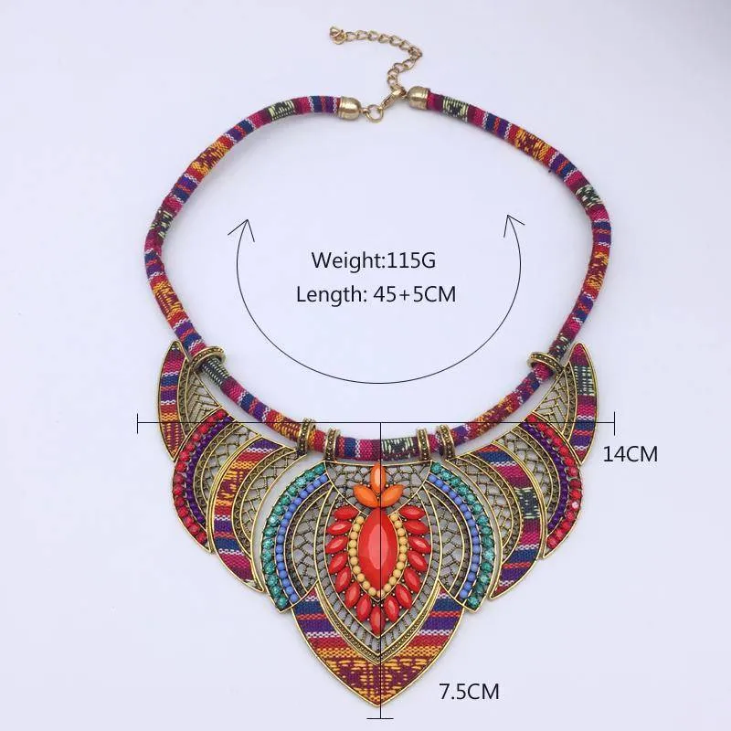 Vintage ethnic bohemian Choker necklace