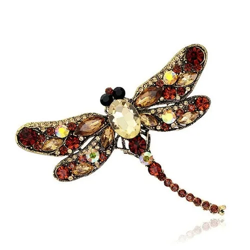 White Floral Leaf Brooch Trendy Alloy Enamel Lily Valley Gold Color